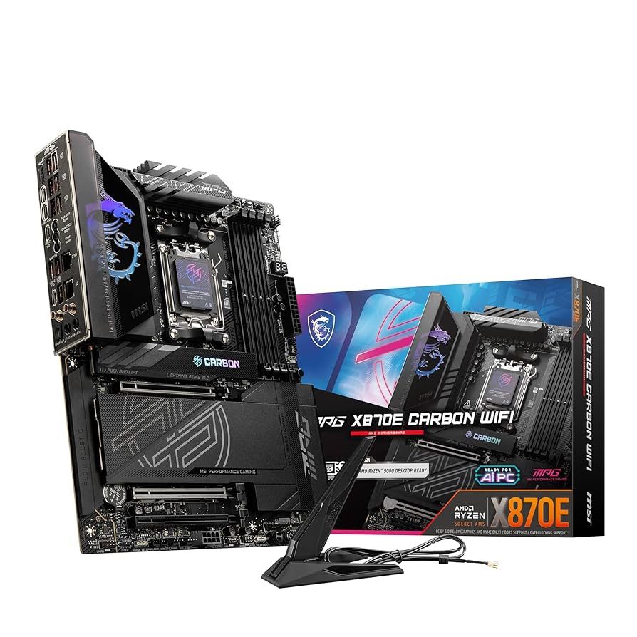 Ryzen 9800x3D, MSI MPG X870E Carbon WiFi, G.SKILL Trident Z5 Royal Neol Series 32GB