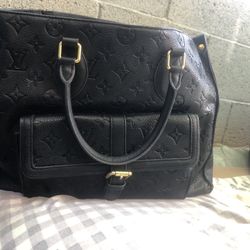 Louis Vouton Bag Black Leather For 250 OBO 