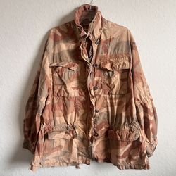 Free People Medium Taupe Womens Lead The Way Camouflage Field Jacket