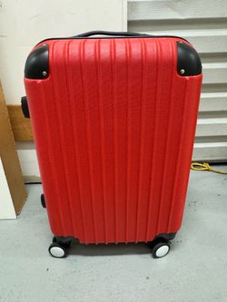 Red carry on suitcase $80