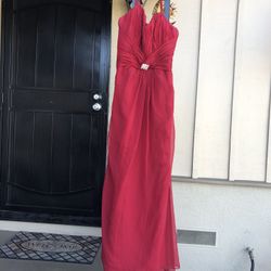 Red Beautiful Long Length Gown