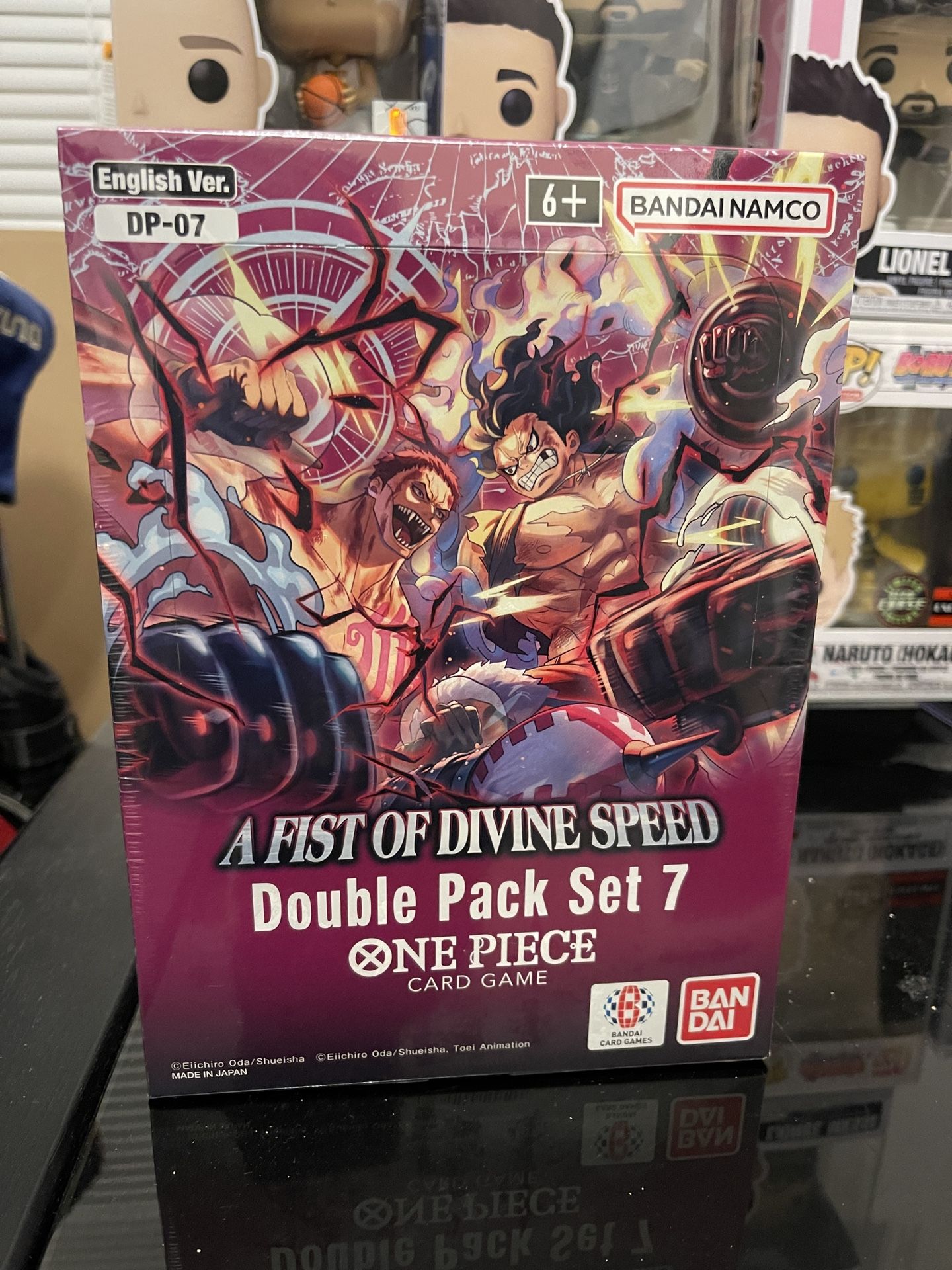One Piece A Fist of Divine Speed DP07 box Display 8 Double Pack Set 7 Sealed