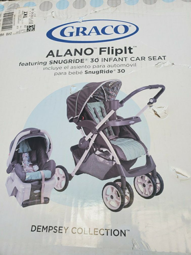 graco alano flipit dempsey collection Baby Stroller/ Car Seat