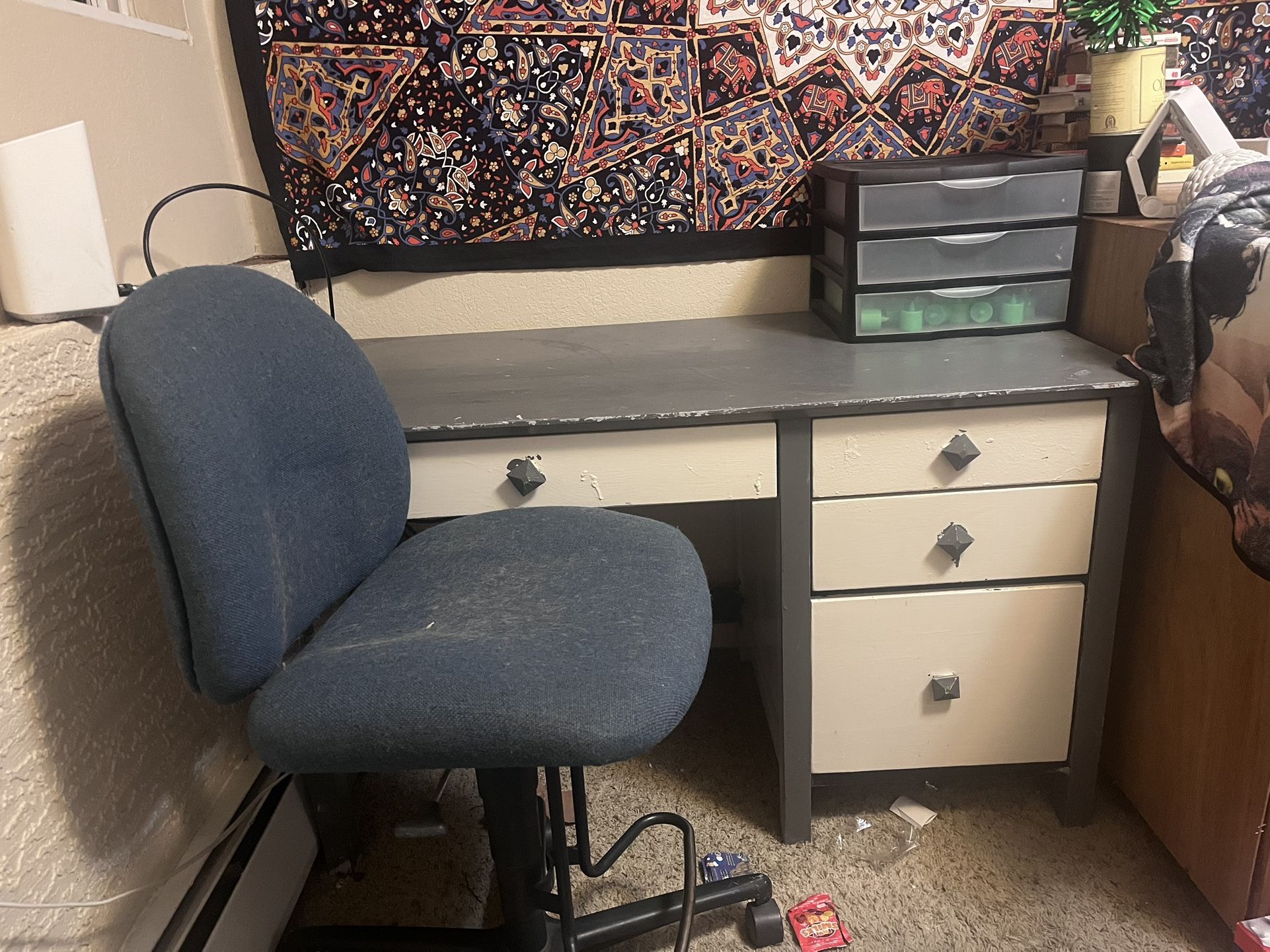 Desk, Chair, And Organizer