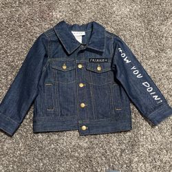 Friends/ Central Perk Kids Denim Jacket Navy Blue