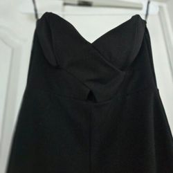Heart Shaped Strapless Jumpsuit- L