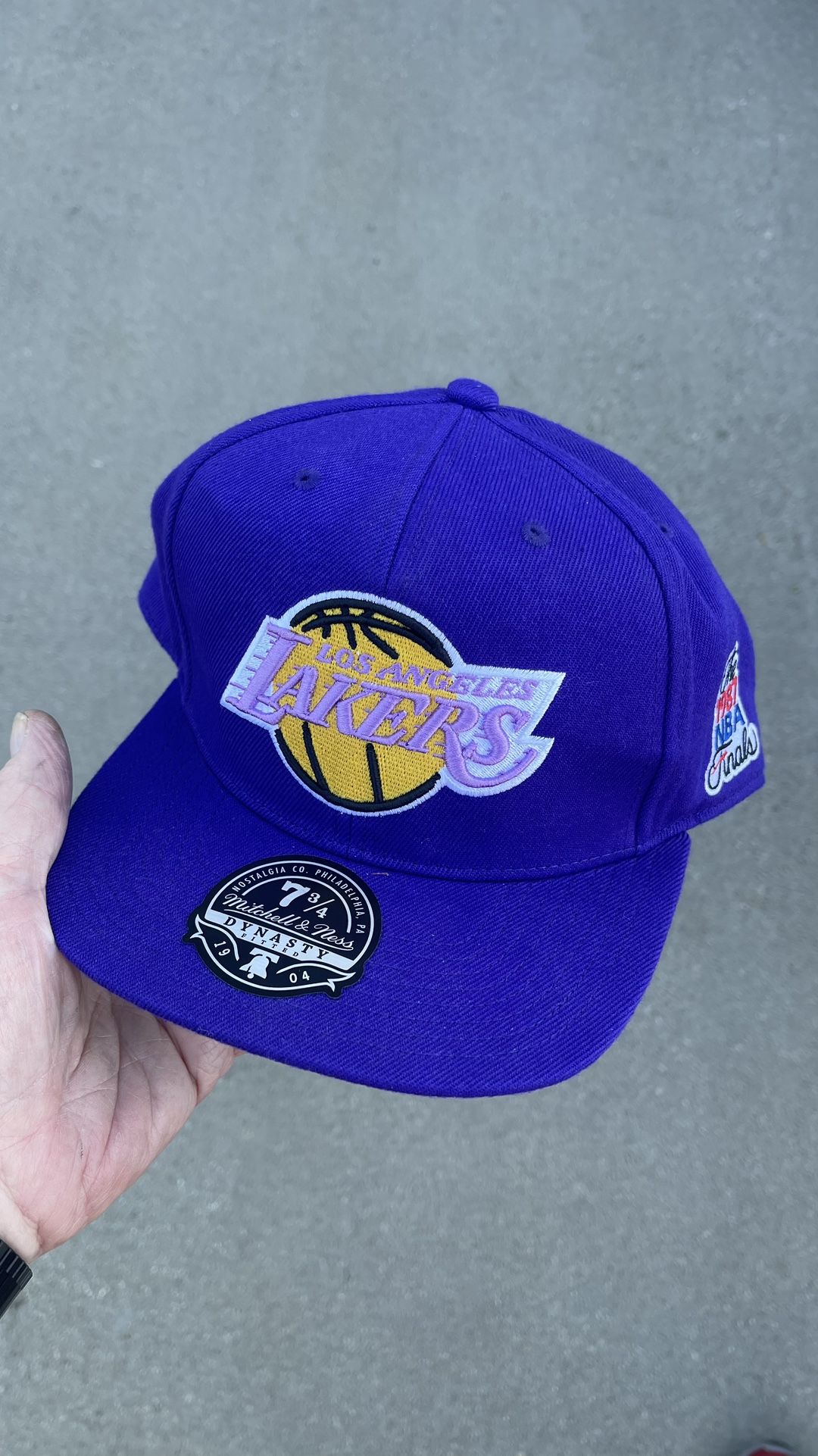 New without Tags LAKERS HAT 1987 Finals 7 3/4 Fitted