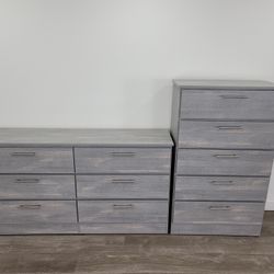 Gray Dresser And Chest