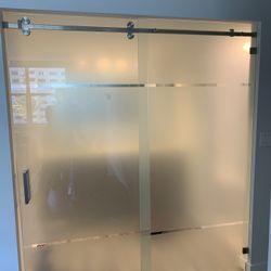 Shower Doors Enclosure 3/8 Clear Temper Glass Sliding , Swing Door