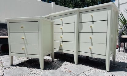 Solid wood Dresser with one matching nightstand