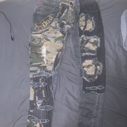 Custom Camo 1 of 1 Levi Jeans