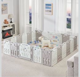 Toddler Play Pen (comes with Slide, Swing and  Basketball Net)