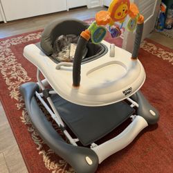 Baby Walker – 5-in-1 Adjustable w/ Toys & Seat