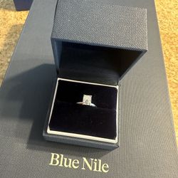 1.2 carat Elongated Cushion Cut Diamond Engagement Ring From Blue Nile