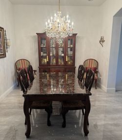 Marble Table And Chairs
