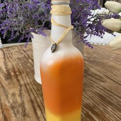 Rustic bottle for Fall / Thanksgiving / Halloween