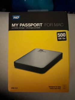 External hard drive for Mac  500GB