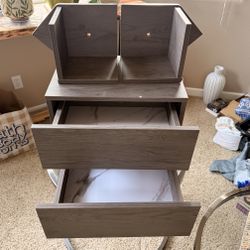 Floating Nightstand with Drawer And Book Holder