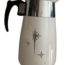 Cornng Ware Platinum Atomic Starburst Percolator 6 Cup