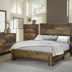 Brand New Rustic 4 PC Bedroom Set