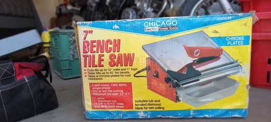 7" bench tile saw