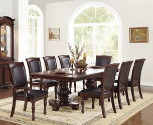 Traditional Dining Set 9 Piece Brand New