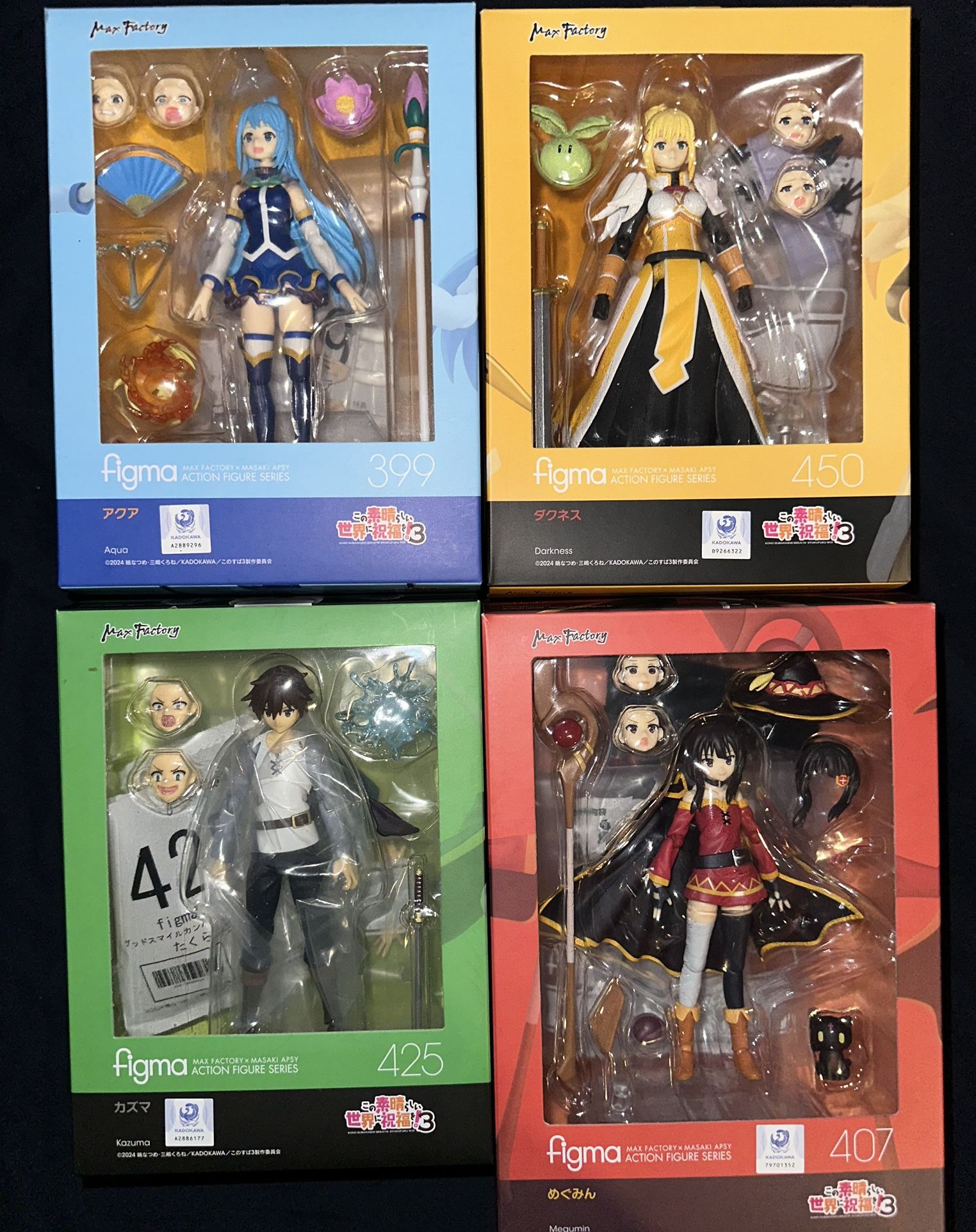 Figma Konosuba W/ Pre Order Bonuses