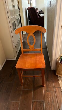 Heavy wooden chair