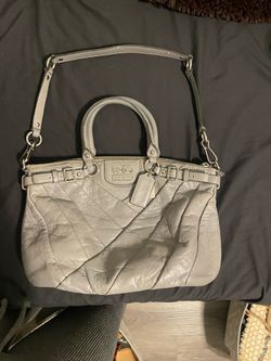 Grey coach bag