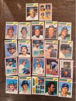 1977 / 1978 Topps Seattle mariners baseball cards