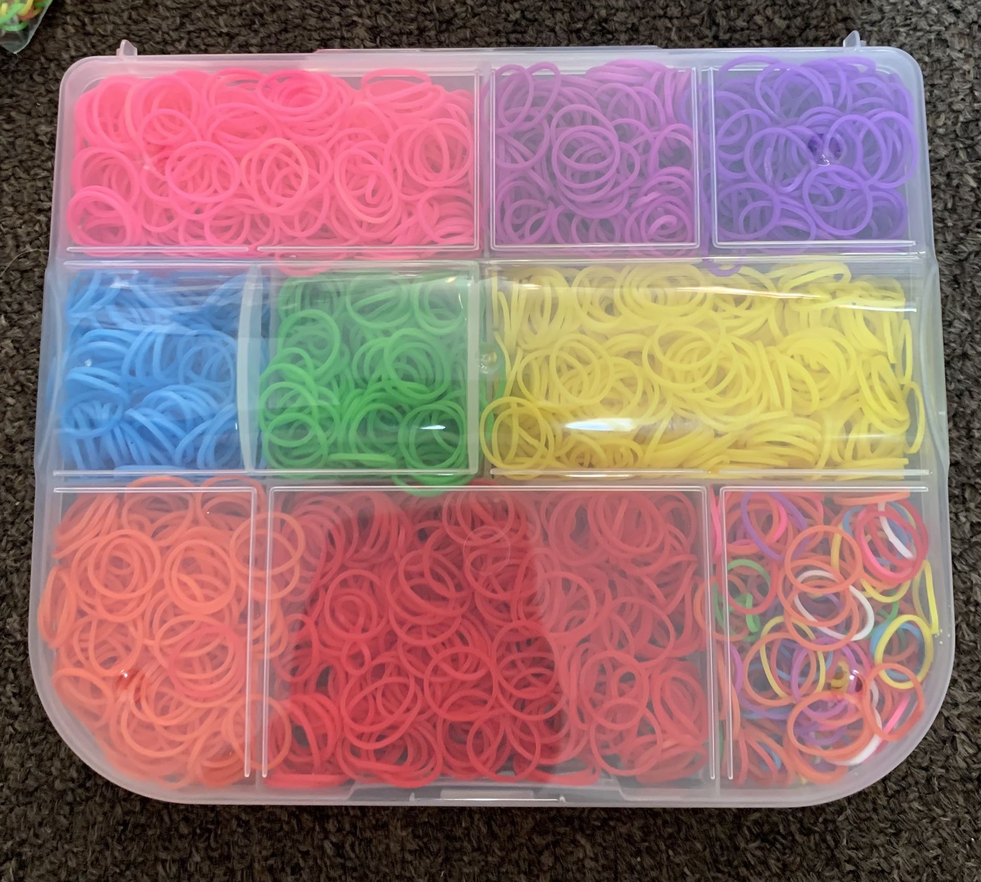 Rainbow Loom With Additional Already Made Bracelets 