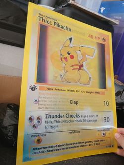 3D THICC POKEMON CARD POSTER - 3D lenticular poster