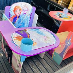 Purple Frozen Used Desk For 3 Years Old To 6 $5
