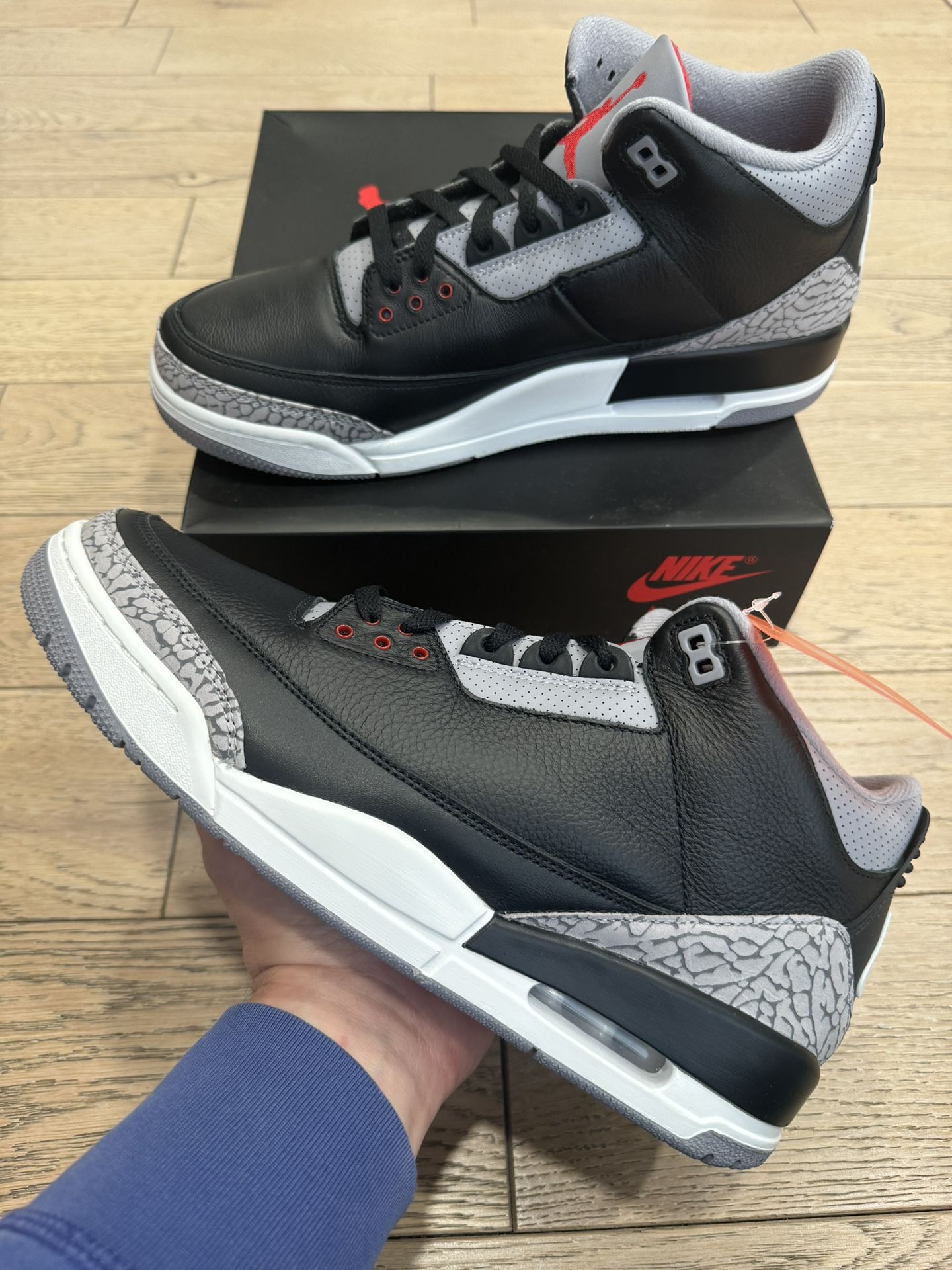 Air Jordan 3 Retro Black Cement Size 13