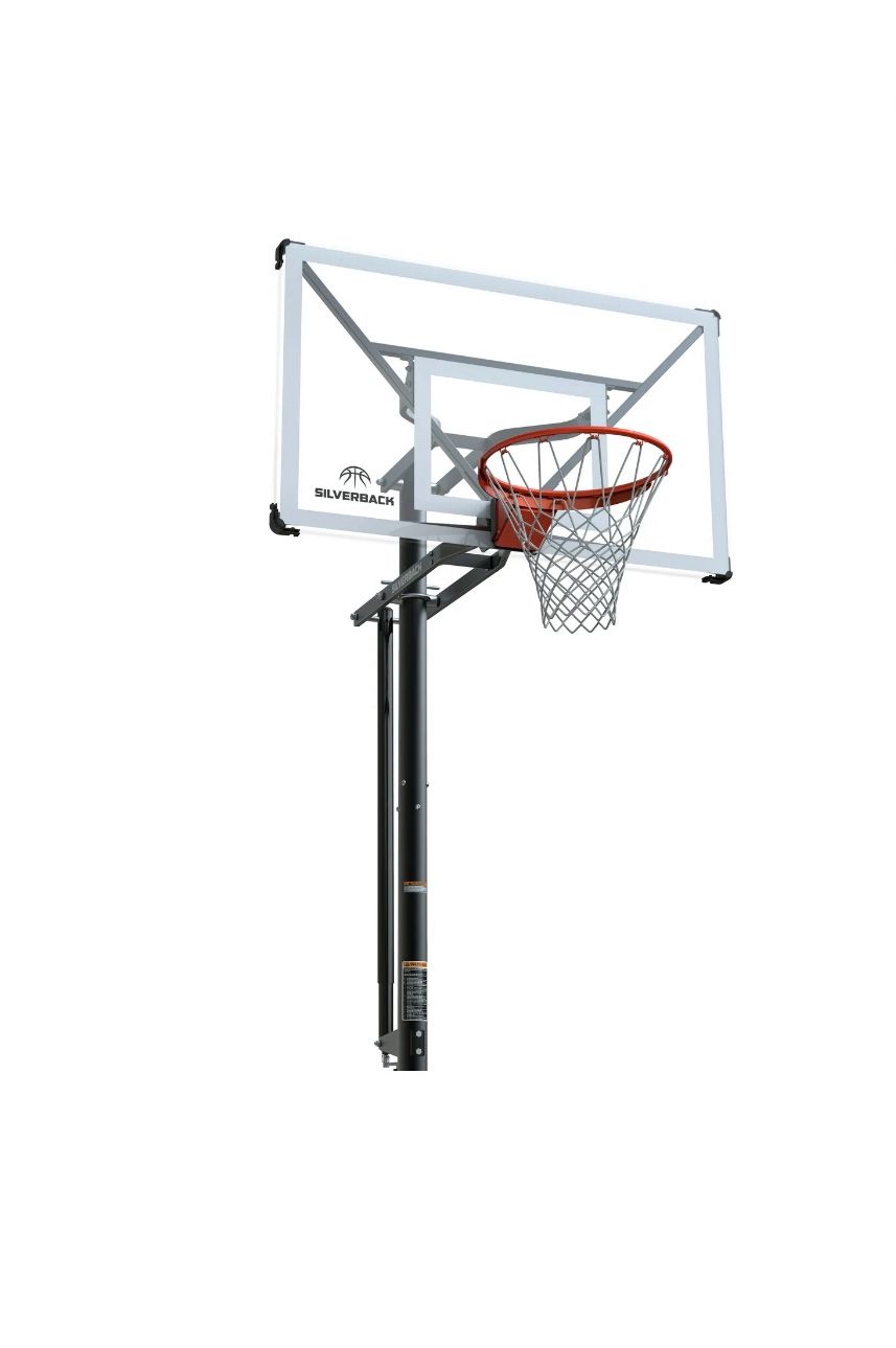 Silverback SBX 54" In-Ground Basketball Hoop with Adjustable-Height Backboard