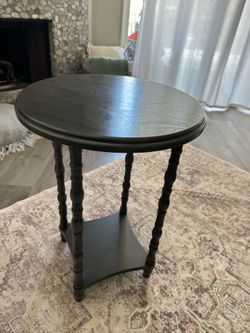 Small grey side table