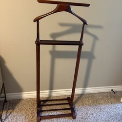 Vintage Butler Valet Gentleman's Suit Hanger Floor Stand