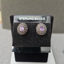 Artisan Crafted Amethyst Earrings 