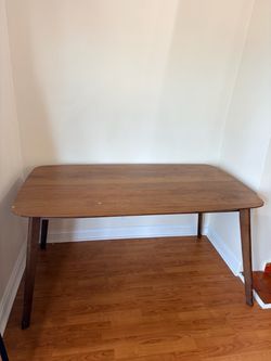 Mid-Century Modern Wood Dining Table
