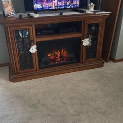 FIREPLACE TV STAND