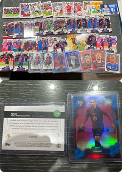Barcelona and other Numbered and inserts 40 Card lot