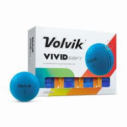 Volvik Vivid Soft Dozen Blue Golf Balls