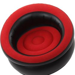 Diydeg Inflatable Chair, Ergonomic Blow Up Couch Air Lazy Sofa Fast Inflation and Leakage , Flocking Inflatable Lounge Chair for Indoor and Outdoor Ba