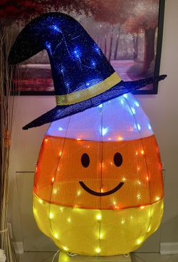 National Tree Company Pre-Lit Candy Corn Witch  🎃
