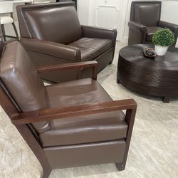 Leather Chairs And Or Couch