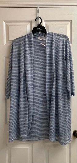 Brand new Ladies blue & stripe kimono size 2X
