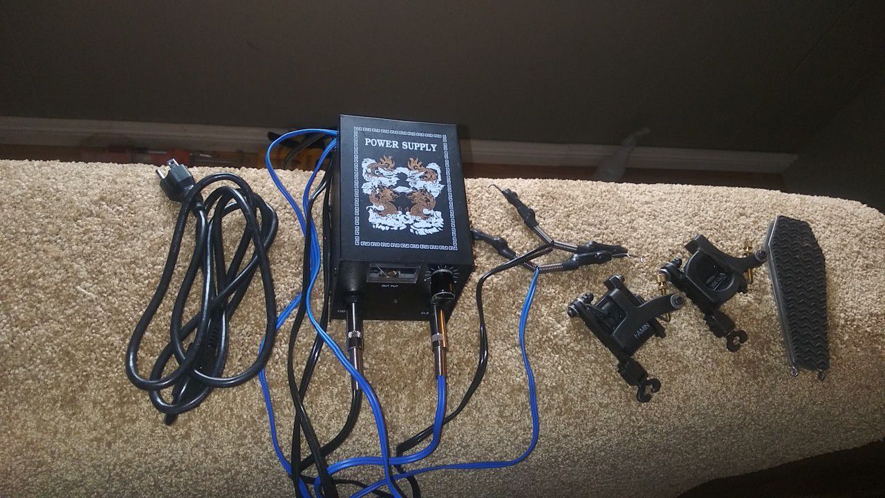 Tattoo power supply and 2 tools