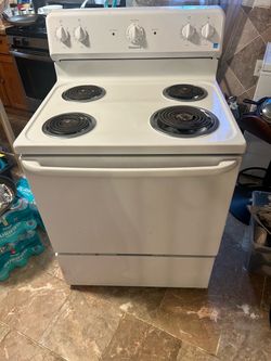 Hot point electric stove