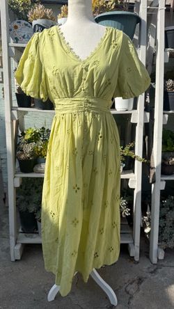 Tea green dress