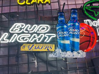 los Angeles lakers kobe sign budlight neon beer sign jersey Bobble head